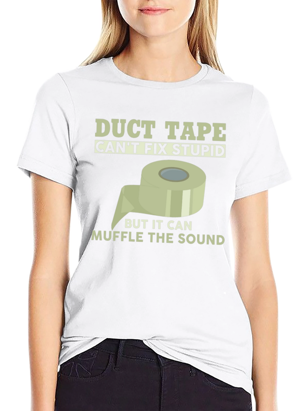 Funny Duct Tape Graphic Tee - Muffle the Sound