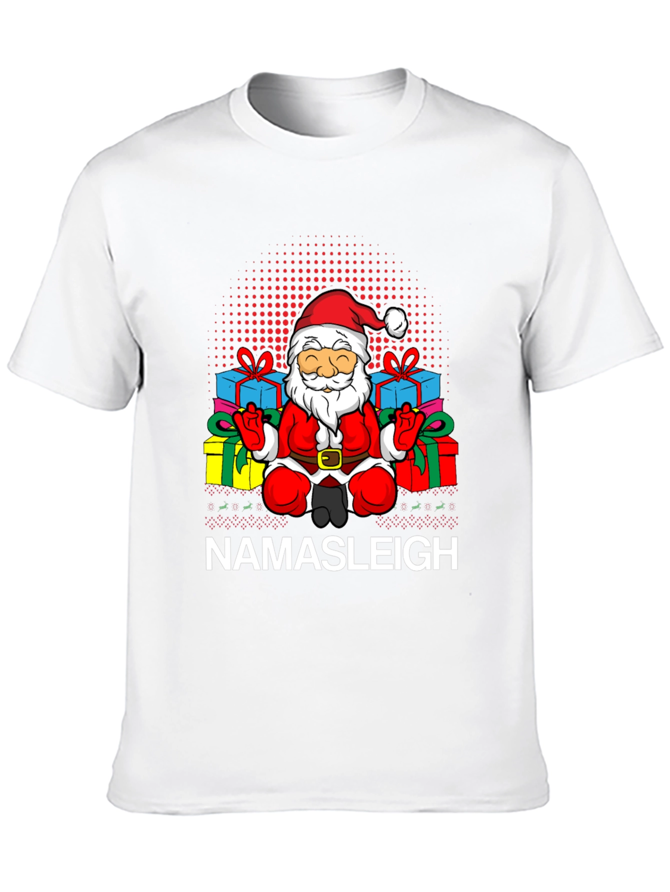 Namasleigh Santa Graphic T-Shirt