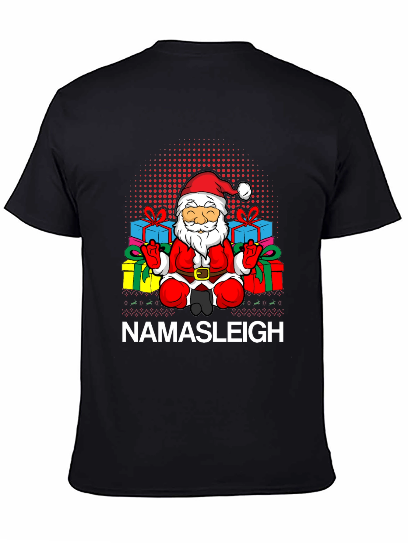 Namasleigh Santa Graphic T-Shirt