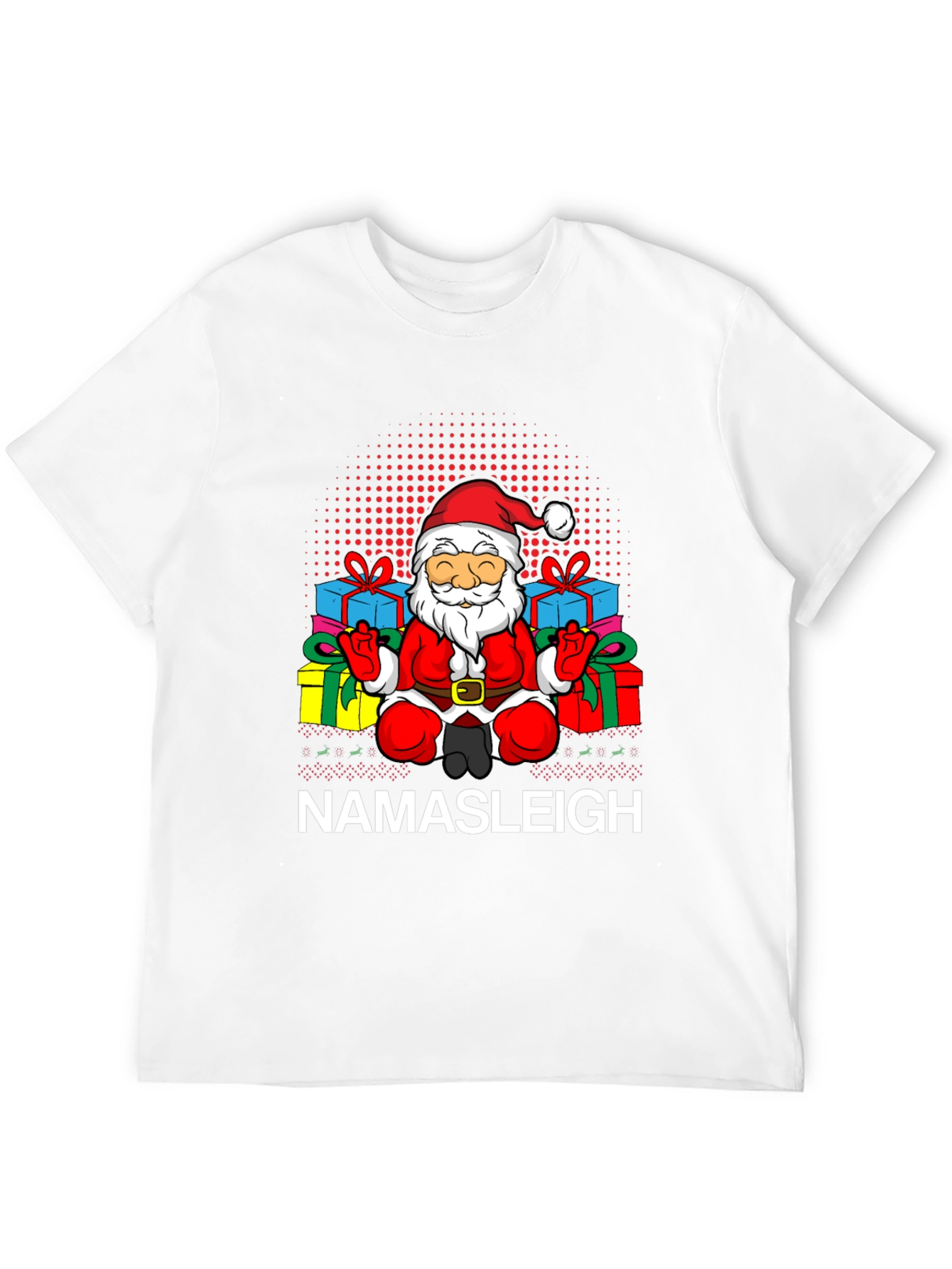 Namasleigh Santa Graphic T-Shirt