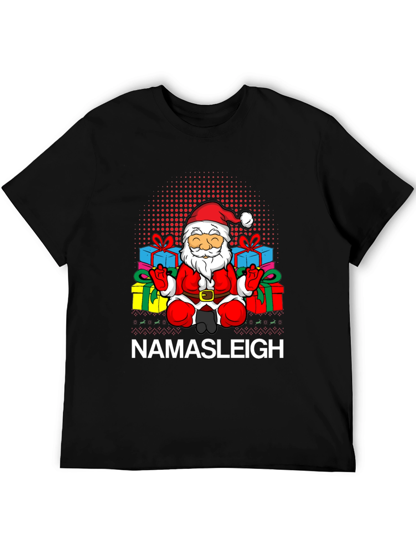 Namasleigh Santa Graphic T-Shirt
