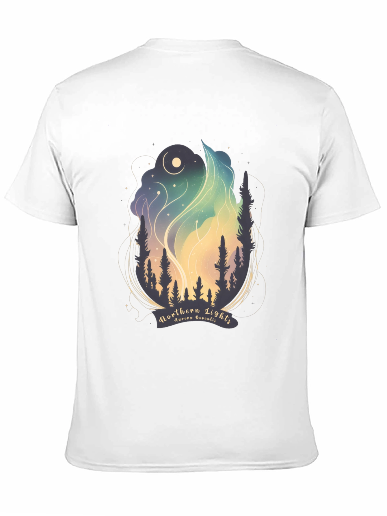 Northern Lights Graphic Tee - Aurora Borealis T-Shirt