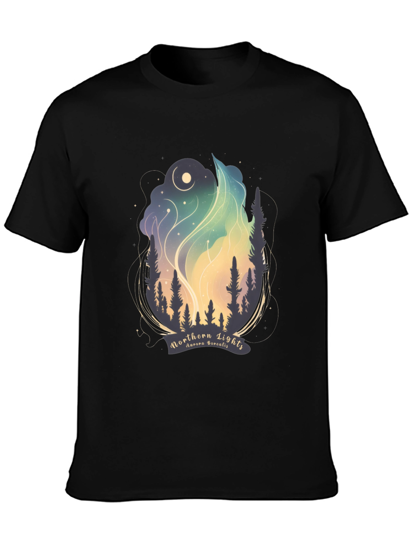 Northern Lights Graphic Tee - Aurora Borealis T-Shirt