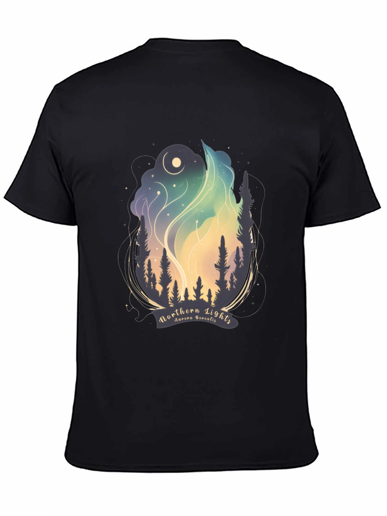 Northern Lights Graphic Tee - Aurora Borealis T-Shirt