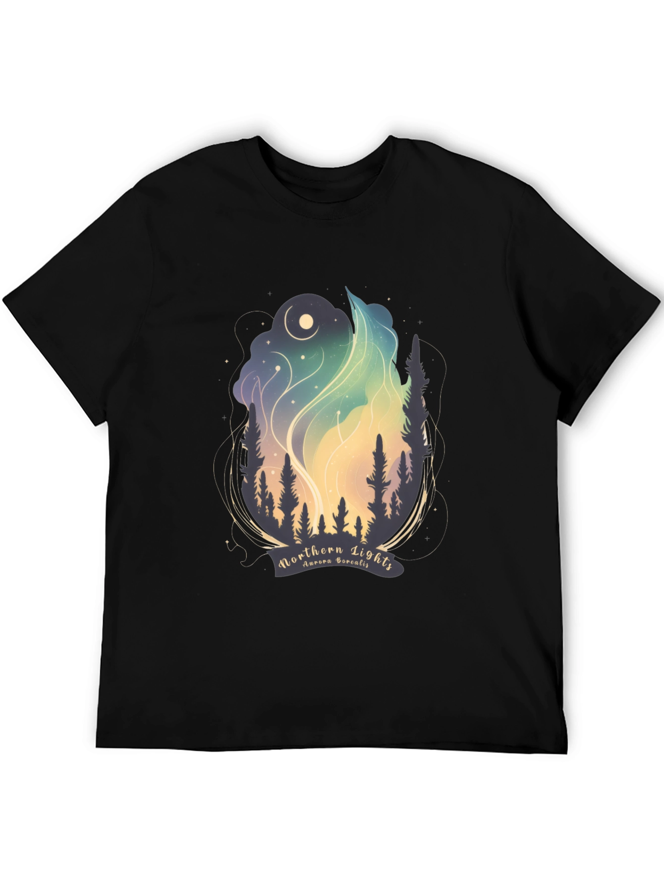 Northern Lights Graphic Tee - Aurora Borealis T-Shirt