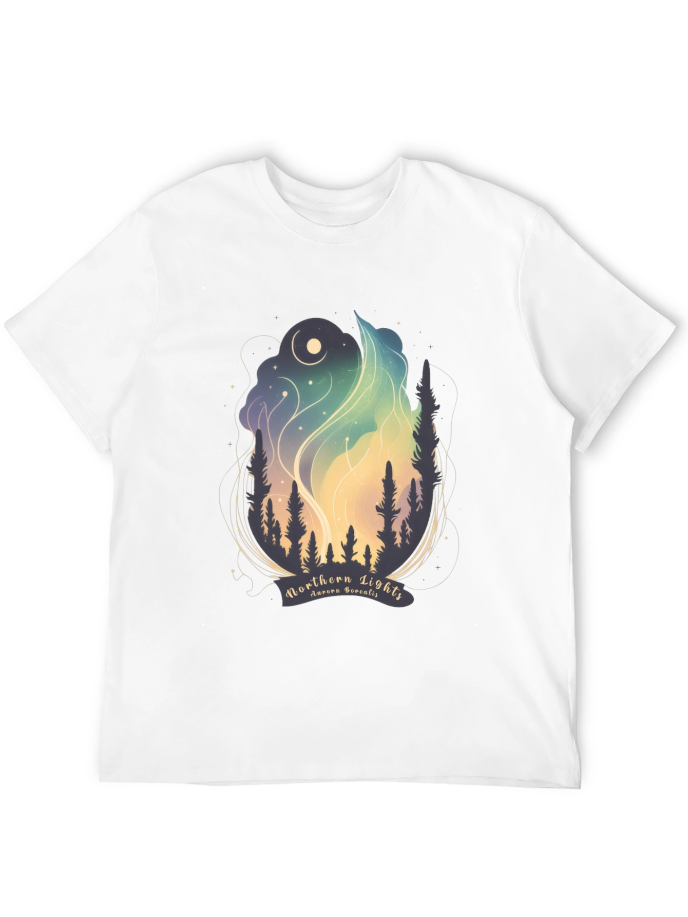 Northern Lights Graphic Tee - Aurora Borealis T-Shirt