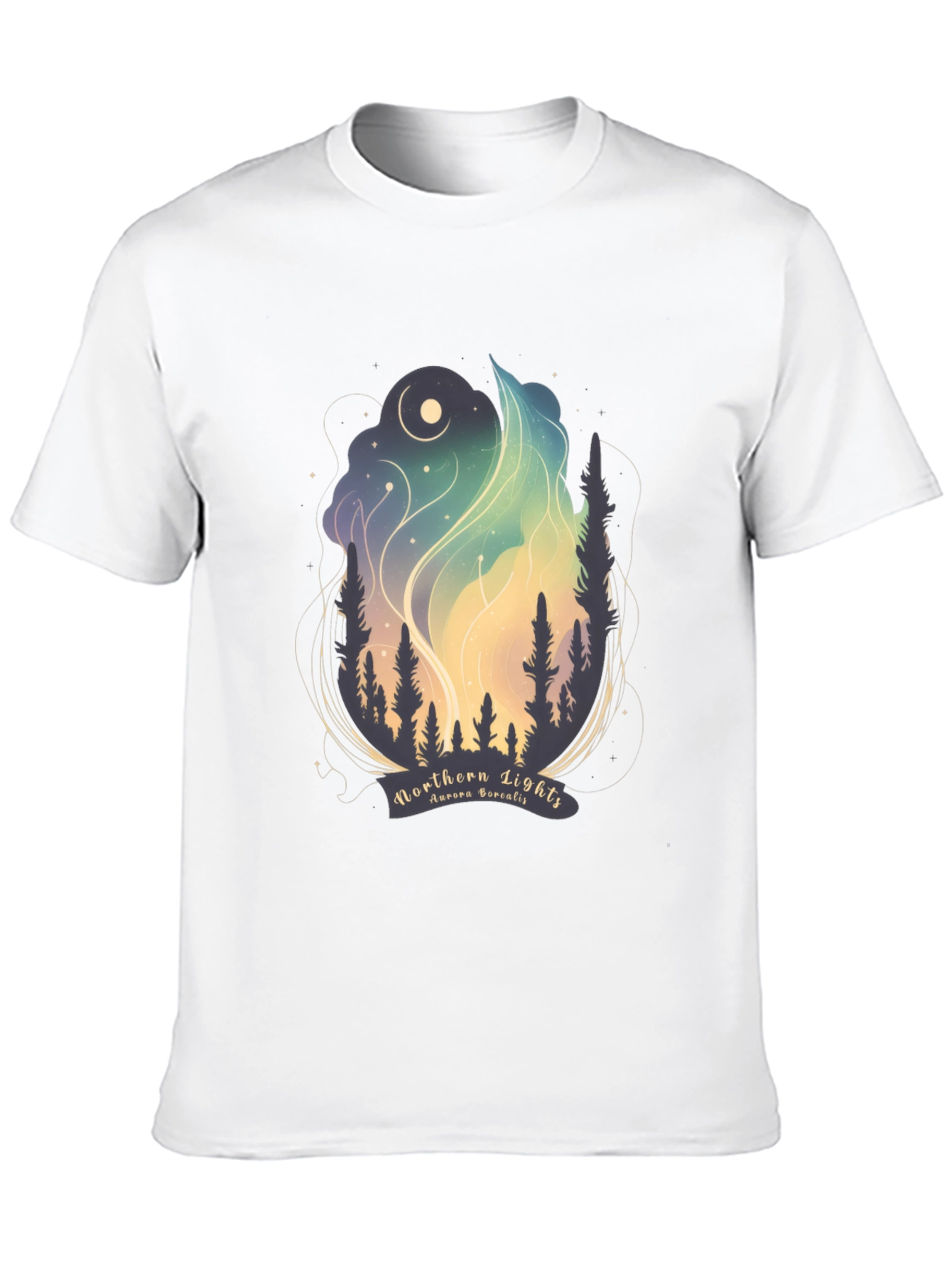 Northern Lights Graphic Tee - Aurora Borealis T-Shirt