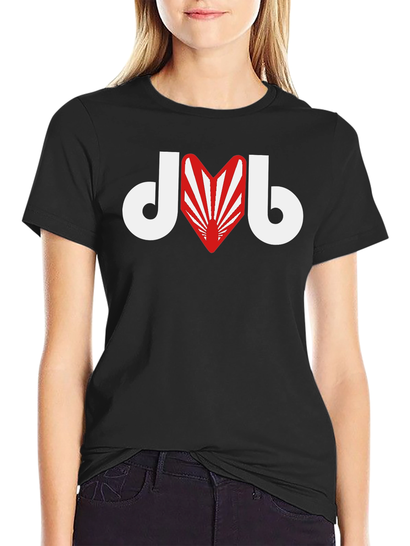 JMB Graphic Tee - Black Cotton Blend Casual Shirt