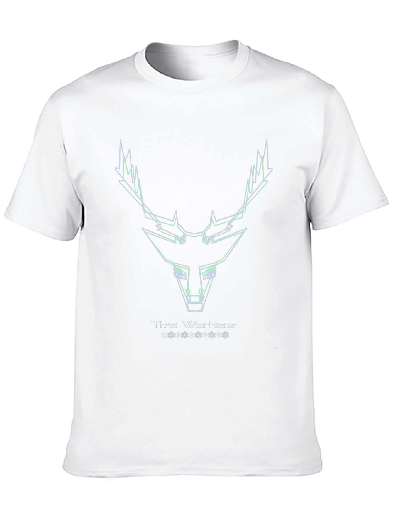 Geometric Deer Head Tee