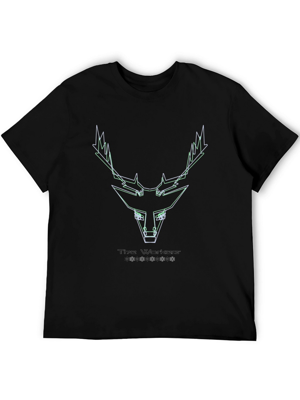 Geometric Deer Head Tee