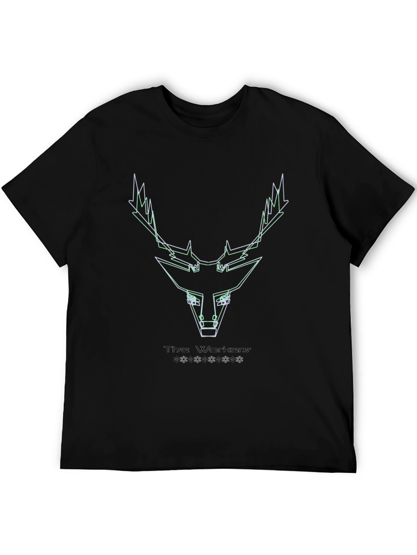 Geometric Deer Head Tee