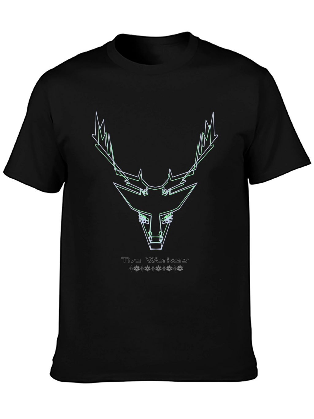 Geometric Deer Head Tee