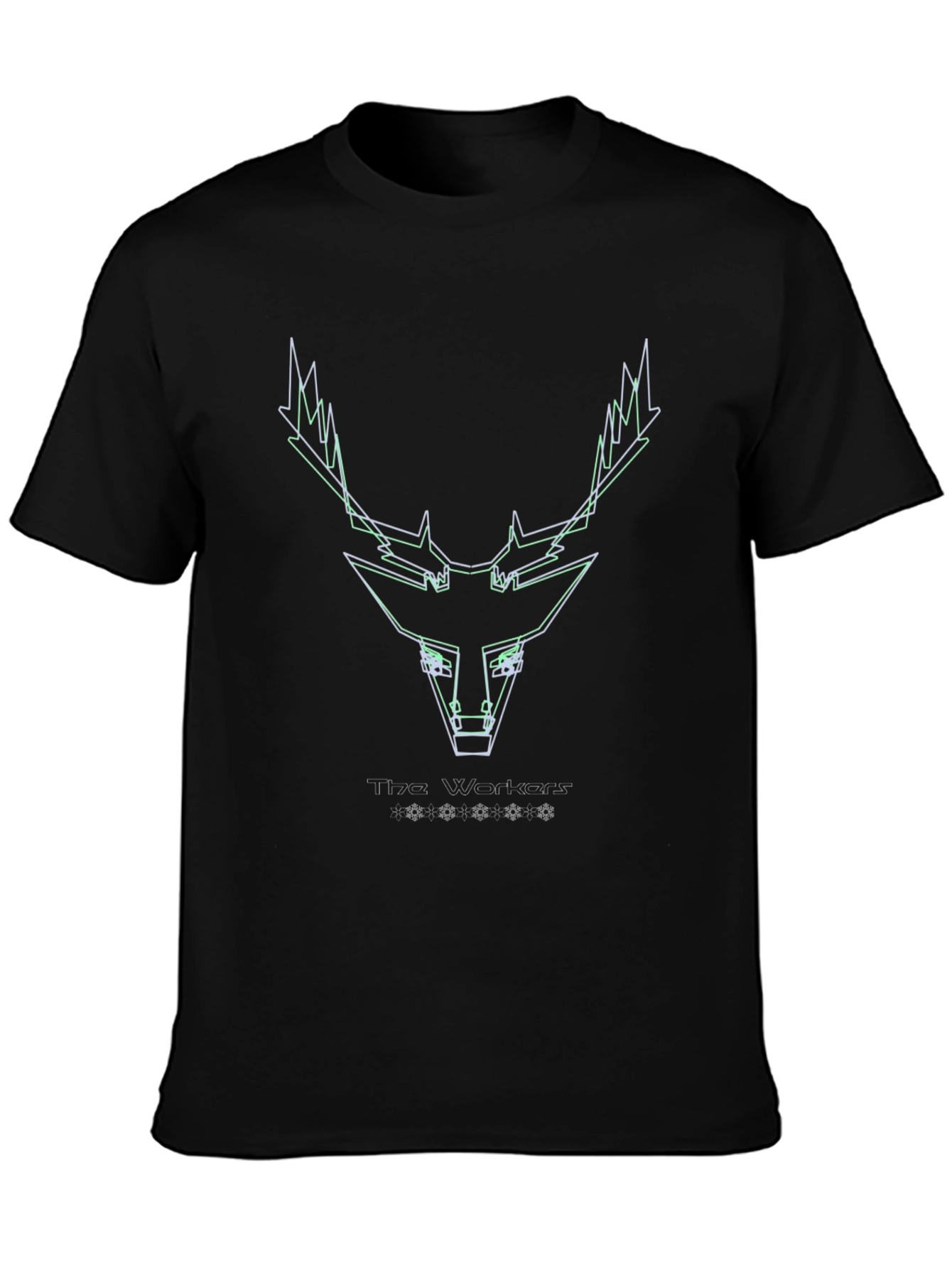 Geometric Deer Head Tee