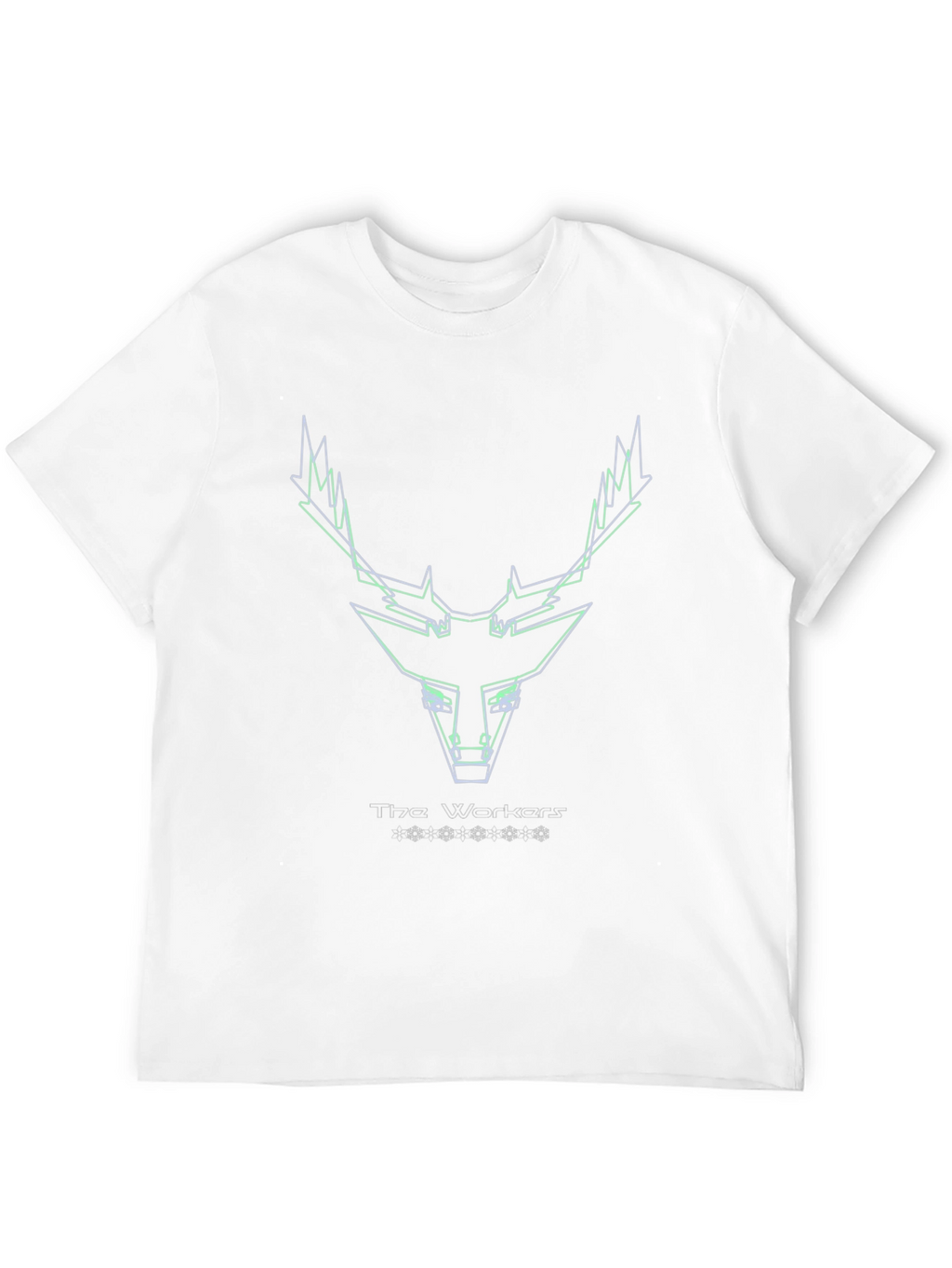 Geometric Deer Head Tee