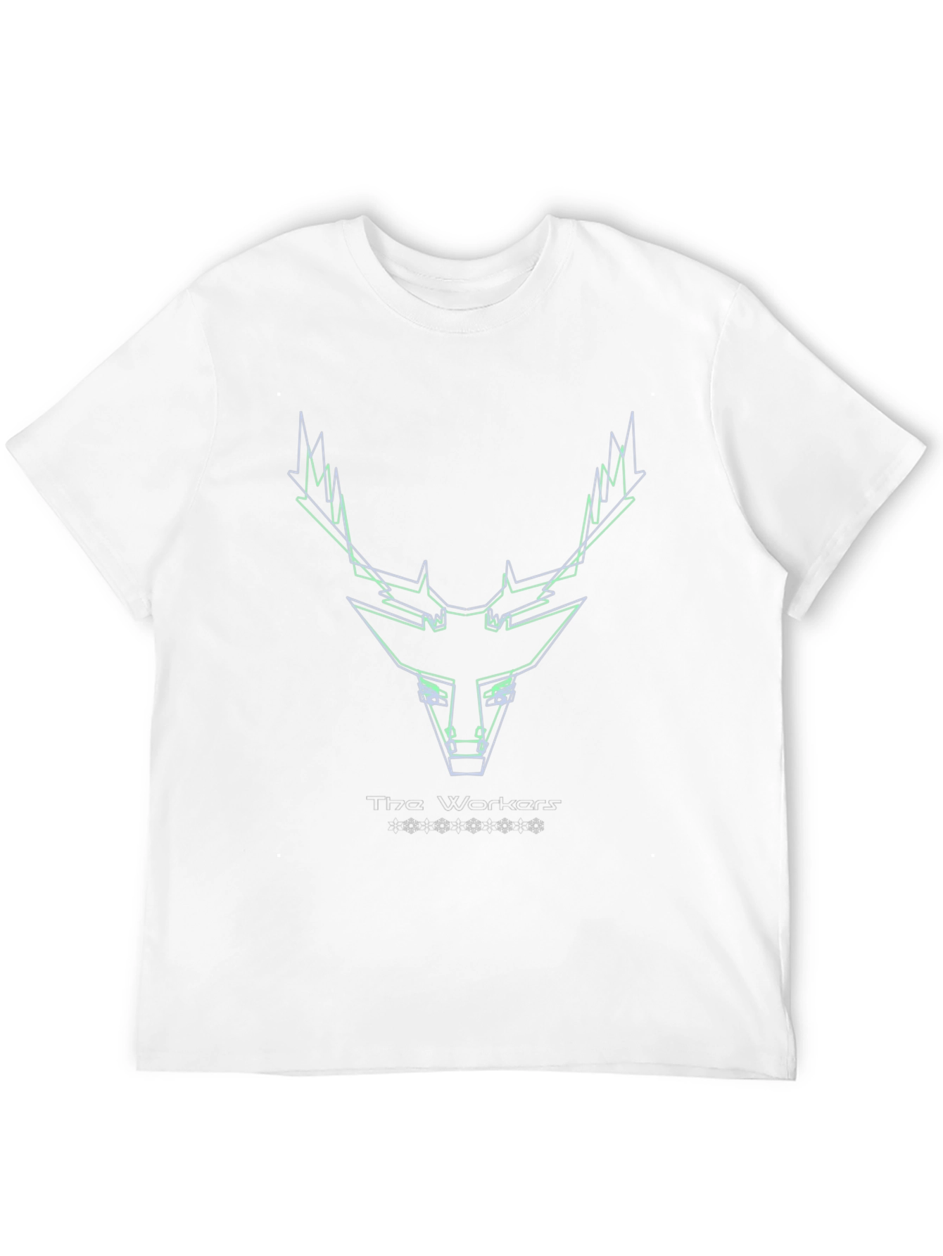 Geometric Deer Head Tee