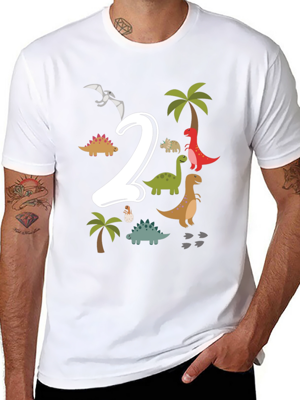 Dino 2nd Birthday T-Shirt