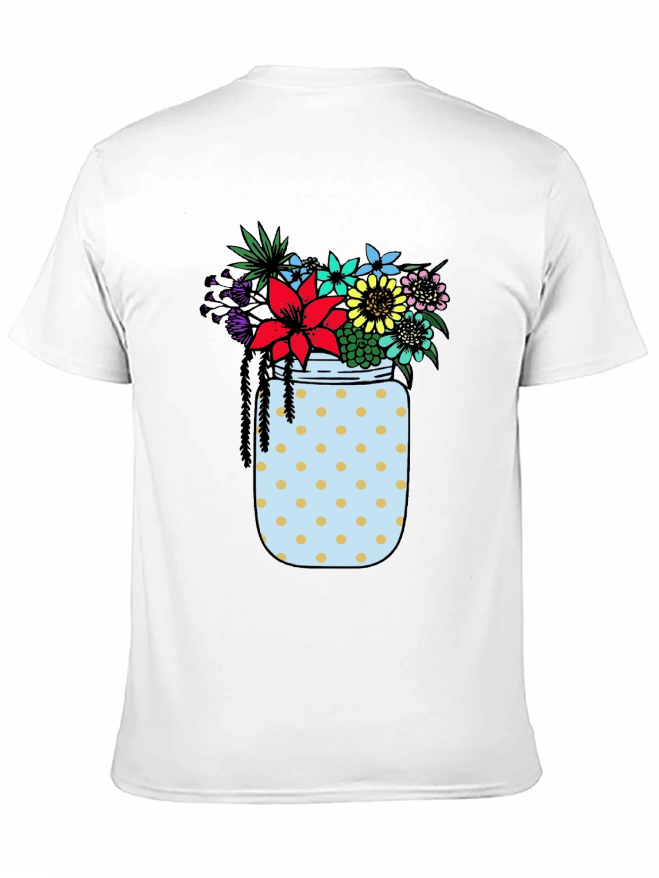 Floral Jar Graphic Tee - Black