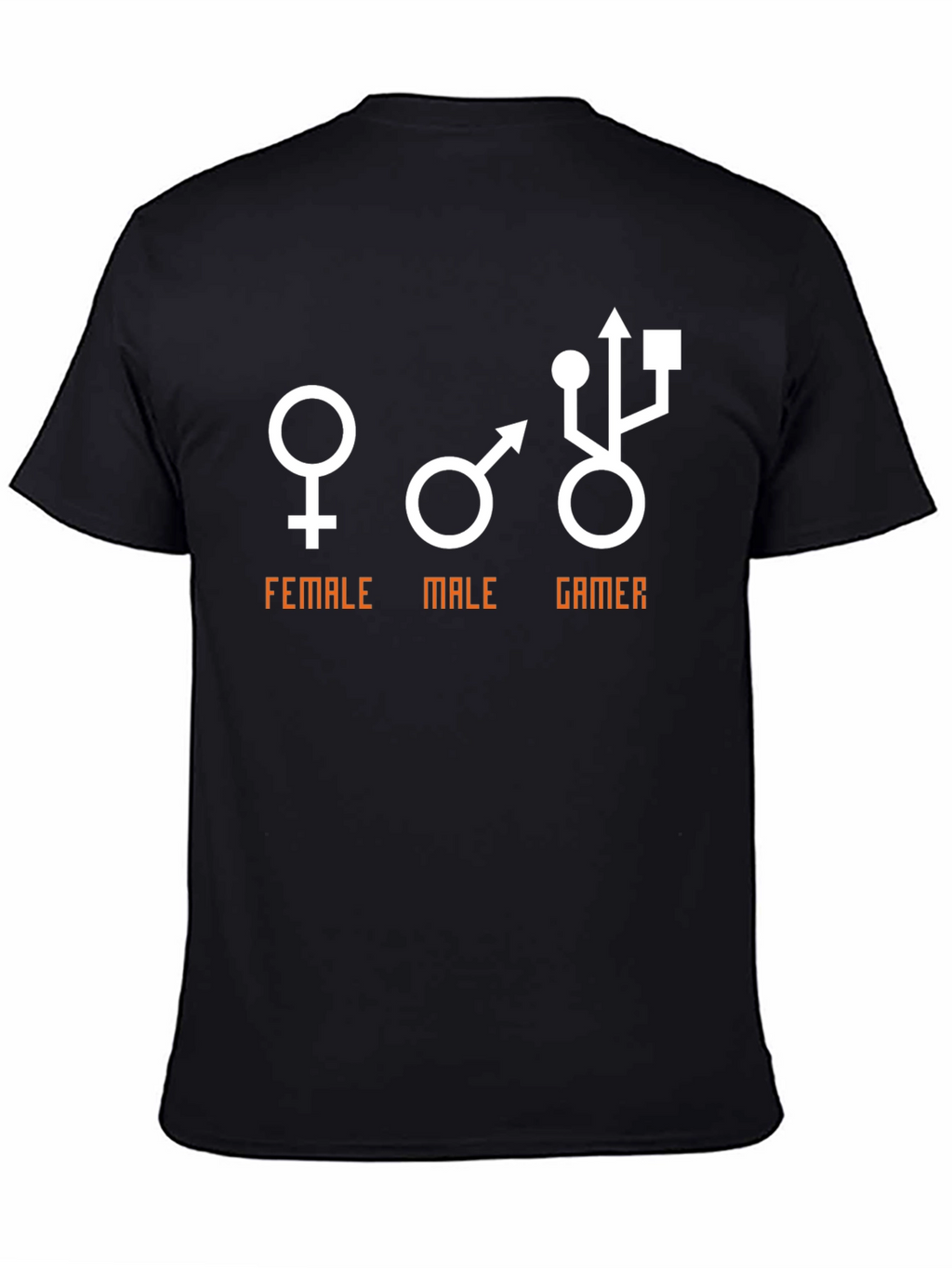 Funny Gamer T-Shirt: Female Male Gamer USB