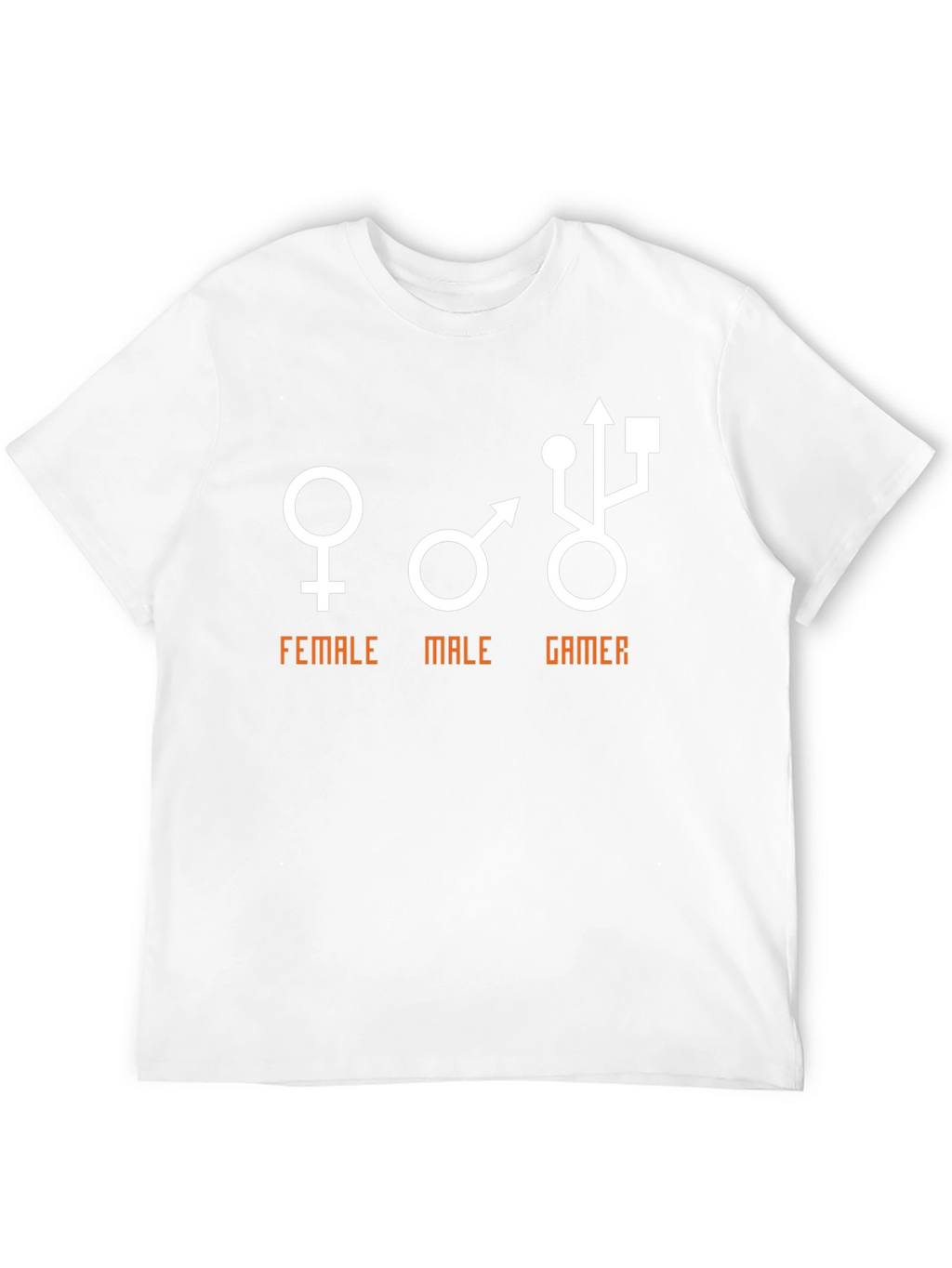 Funny Gamer T-Shirt: Female Male Gamer USB