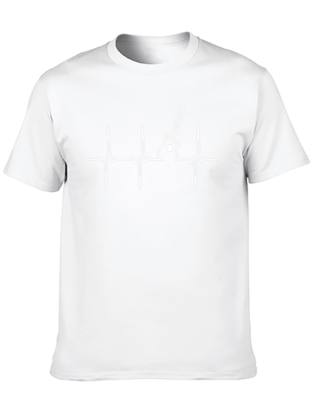 Guitar Heartbeat Graphic T-Shirt - Music Lover Tee