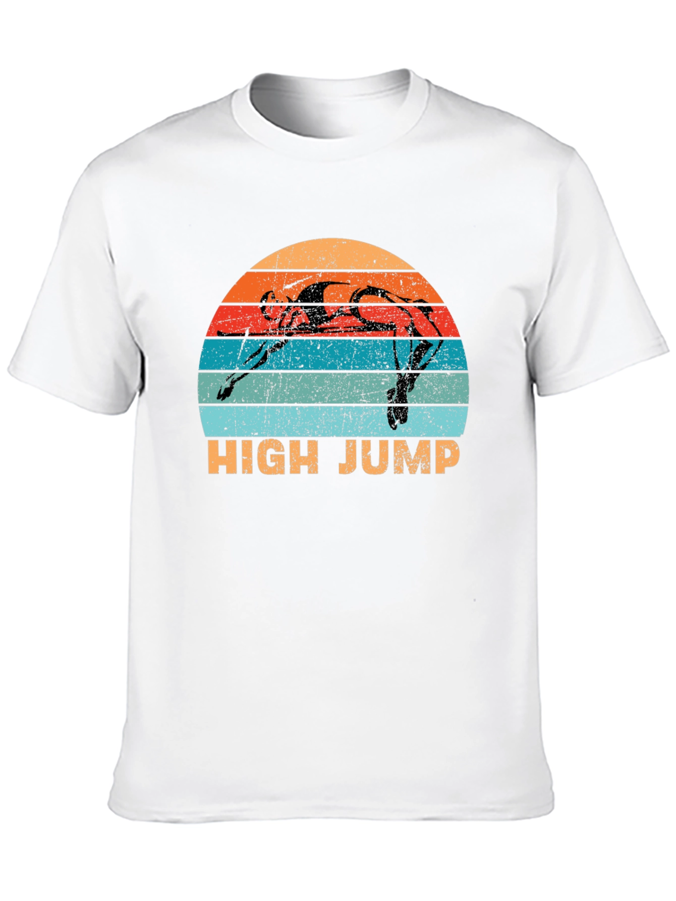 High Jump Retro Sunset Graphic Tee - Sport Shirt