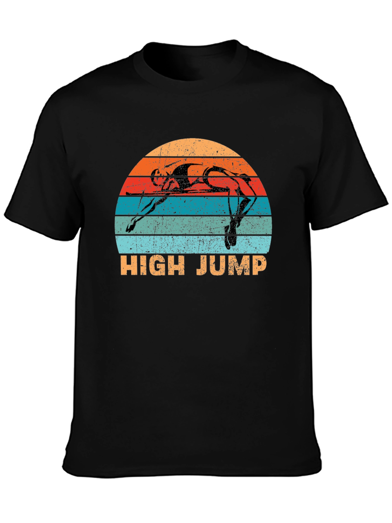 High Jump Retro Sunset Graphic Tee - Sport Shirt