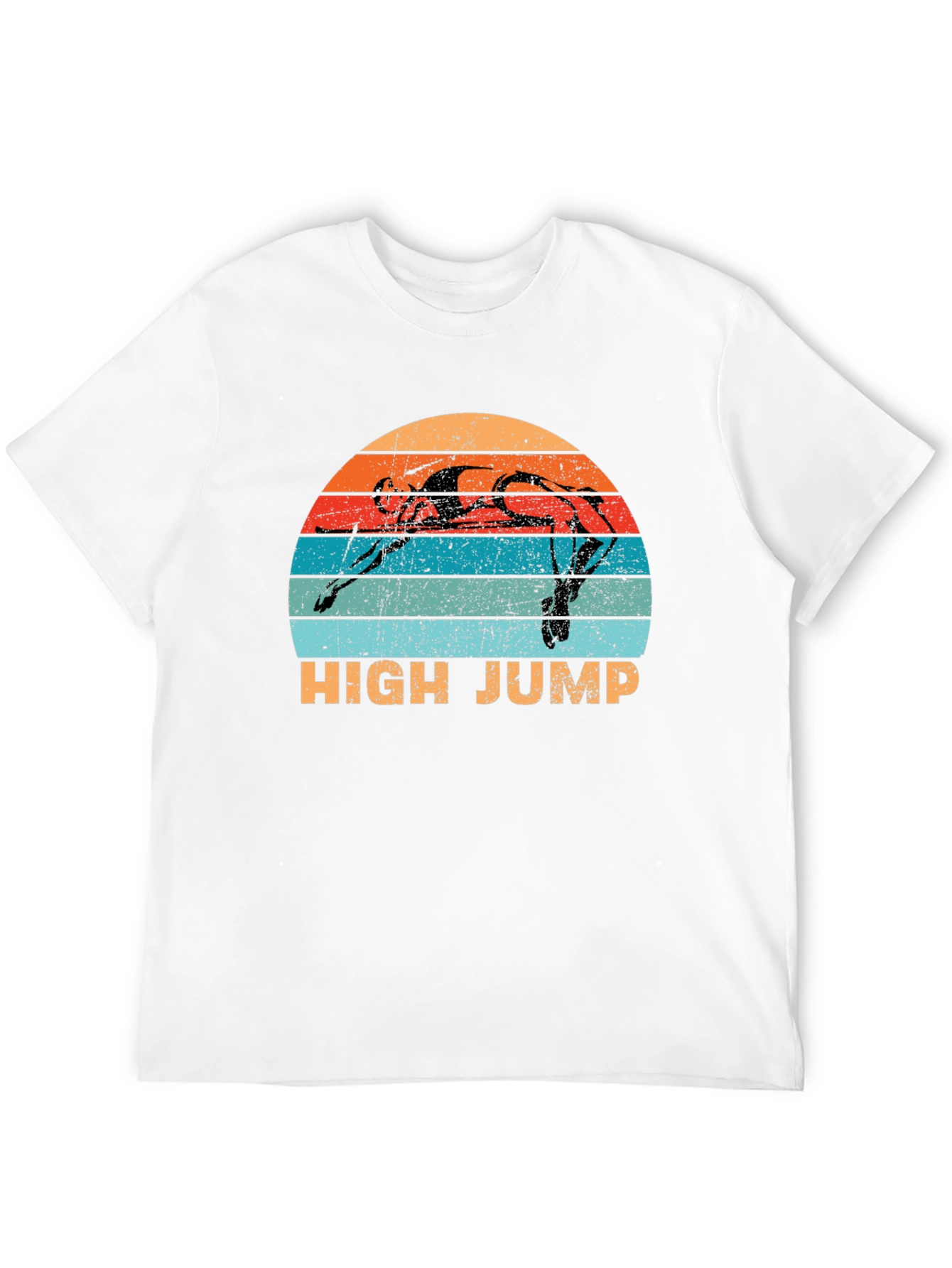 High Jump Retro Sunset Graphic Tee - Sport Shirt