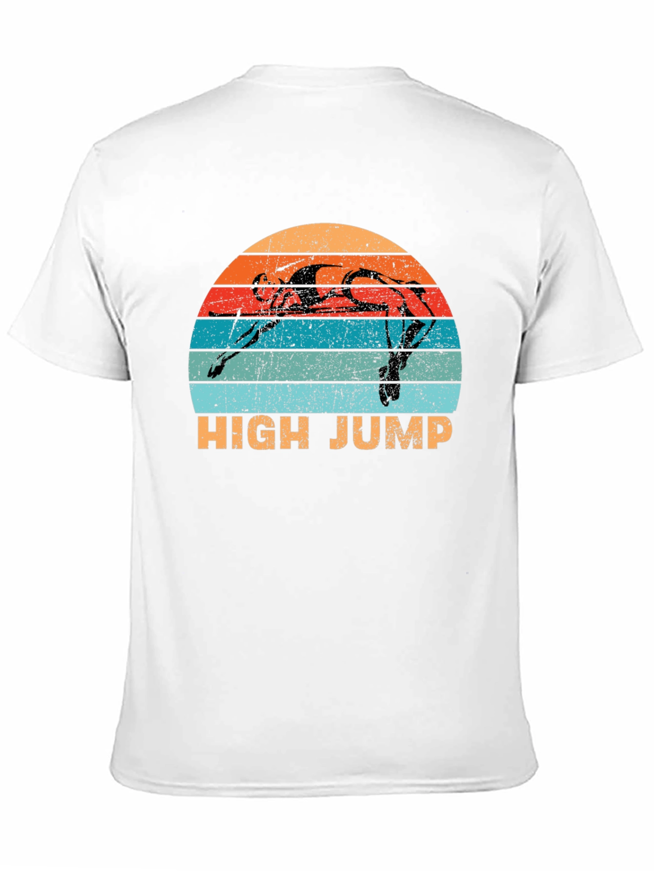 High Jump Retro Sunset Graphic Tee - Sport Shirt