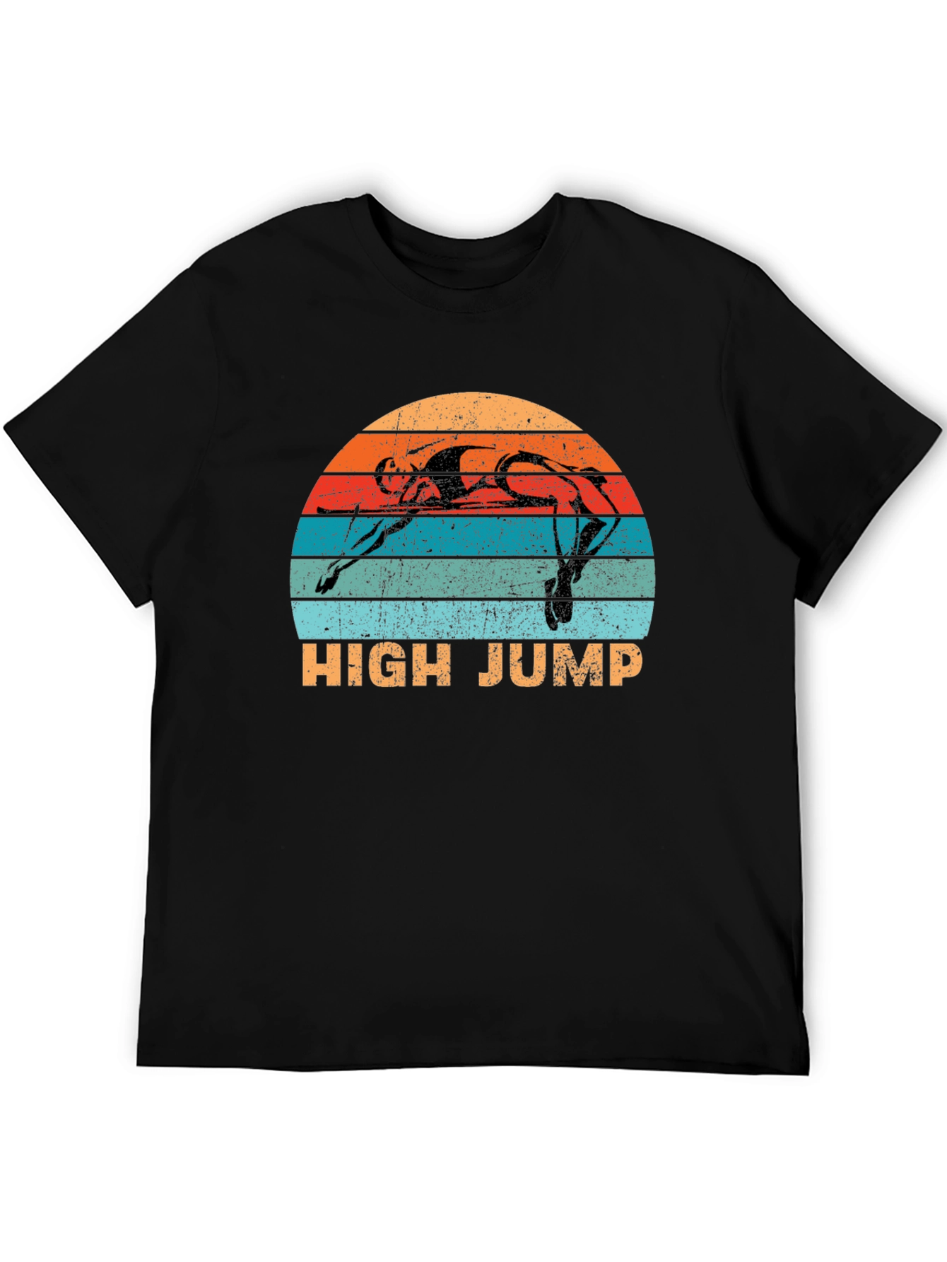 High Jump Retro Sunset Graphic Tee - Sport Shirt