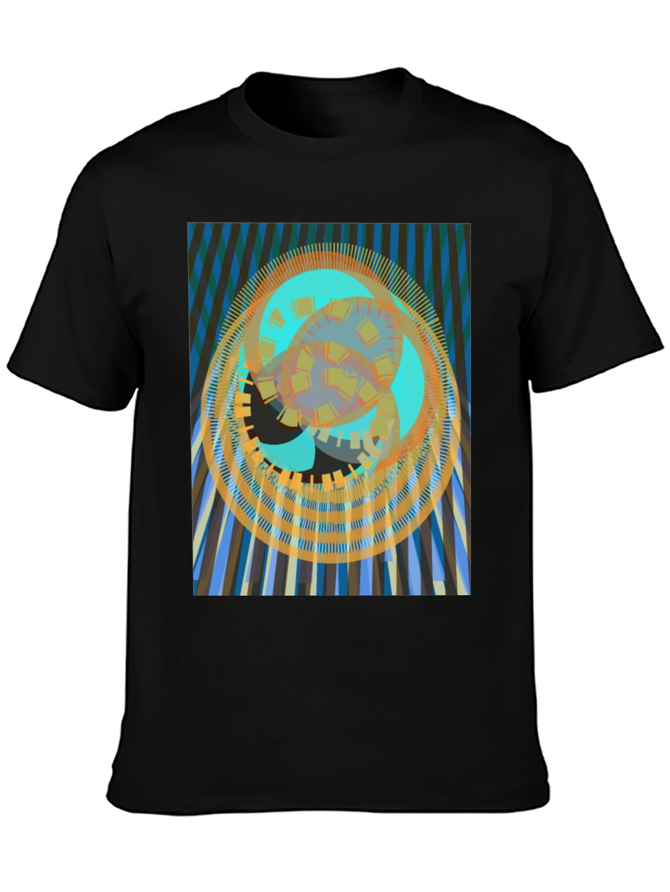 Abstract Geometric Print T-Shirt