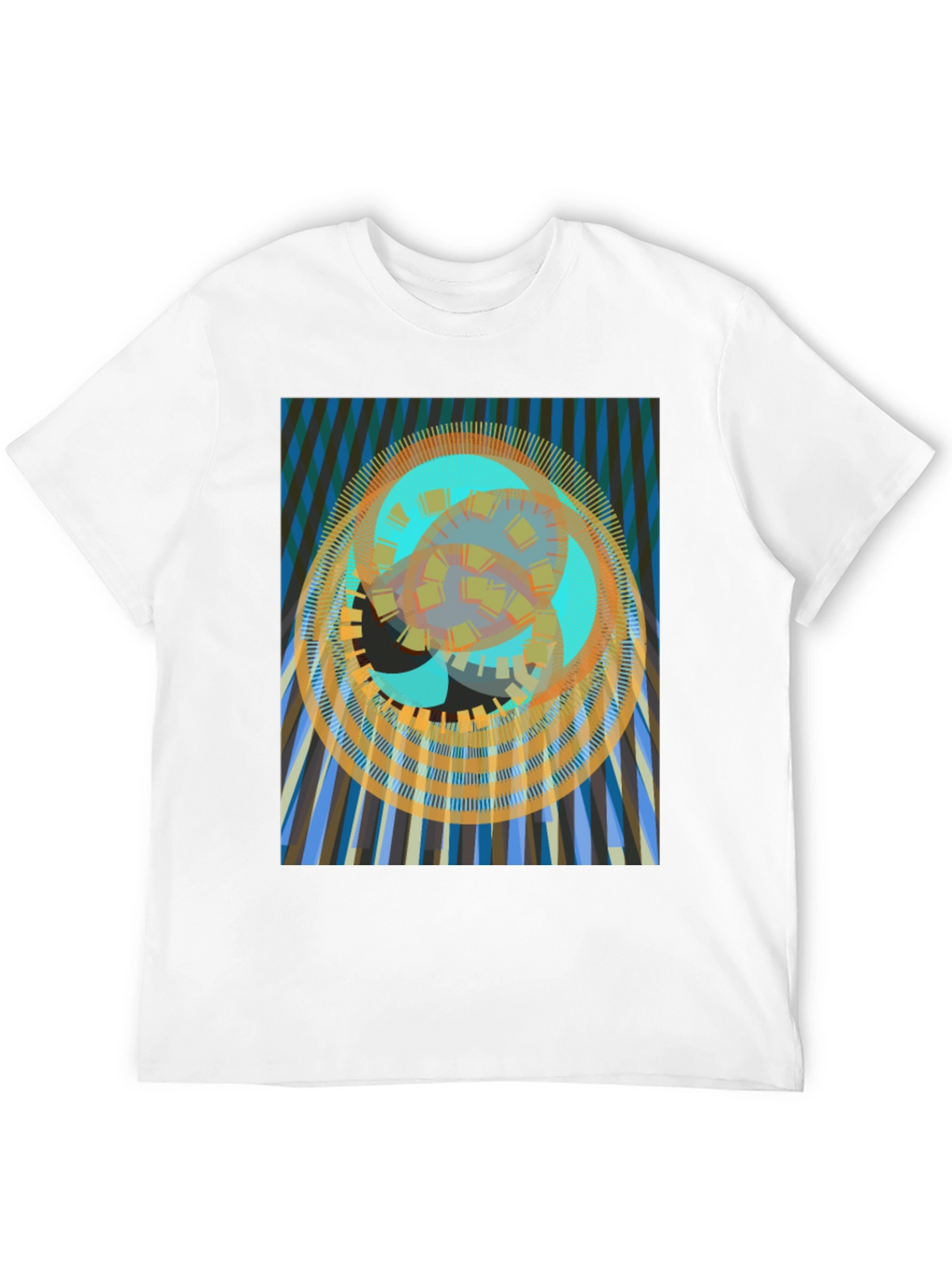 Abstract Geometric Print T-Shirt