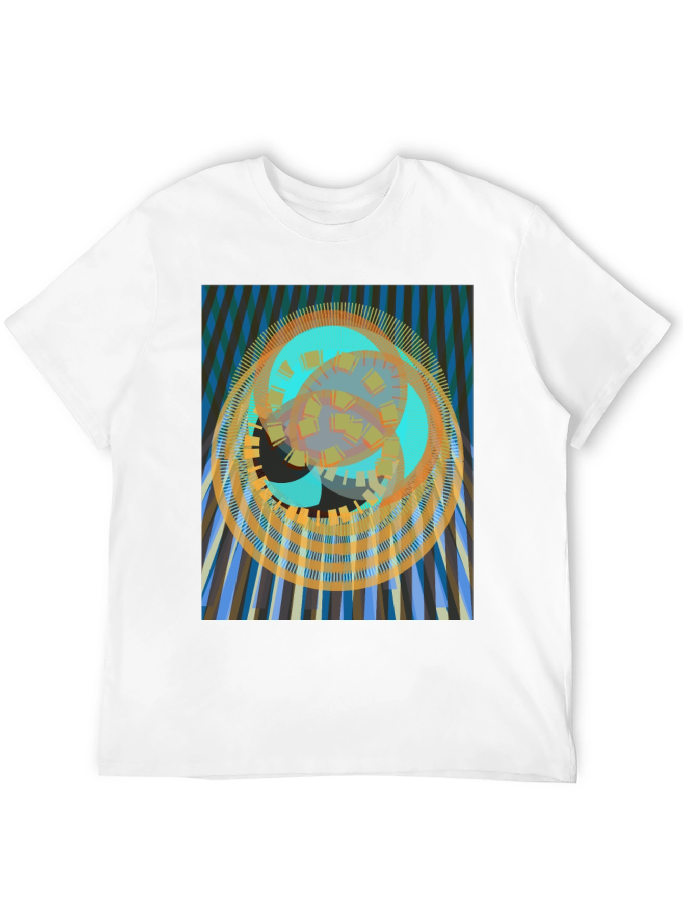 Abstract Geometric Print T-Shirt