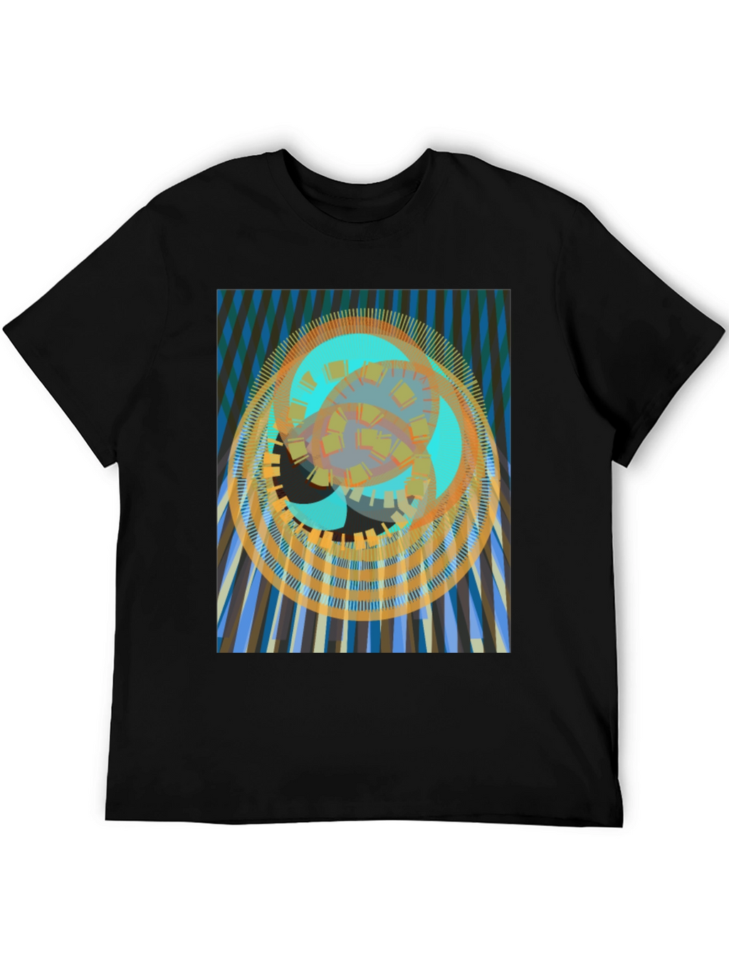 Abstract Geometric Print T-Shirt