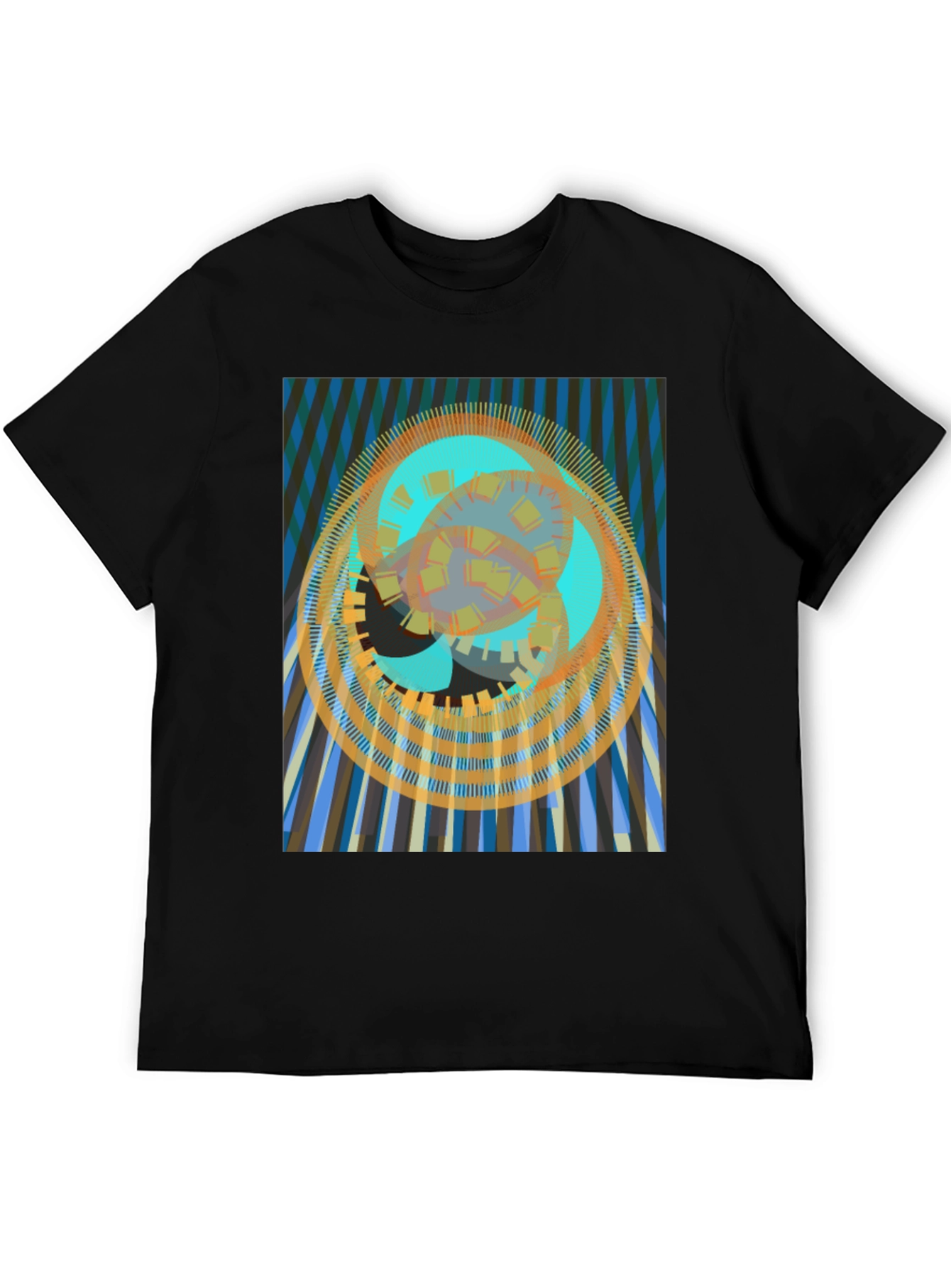 Abstract Geometric Print T-Shirt