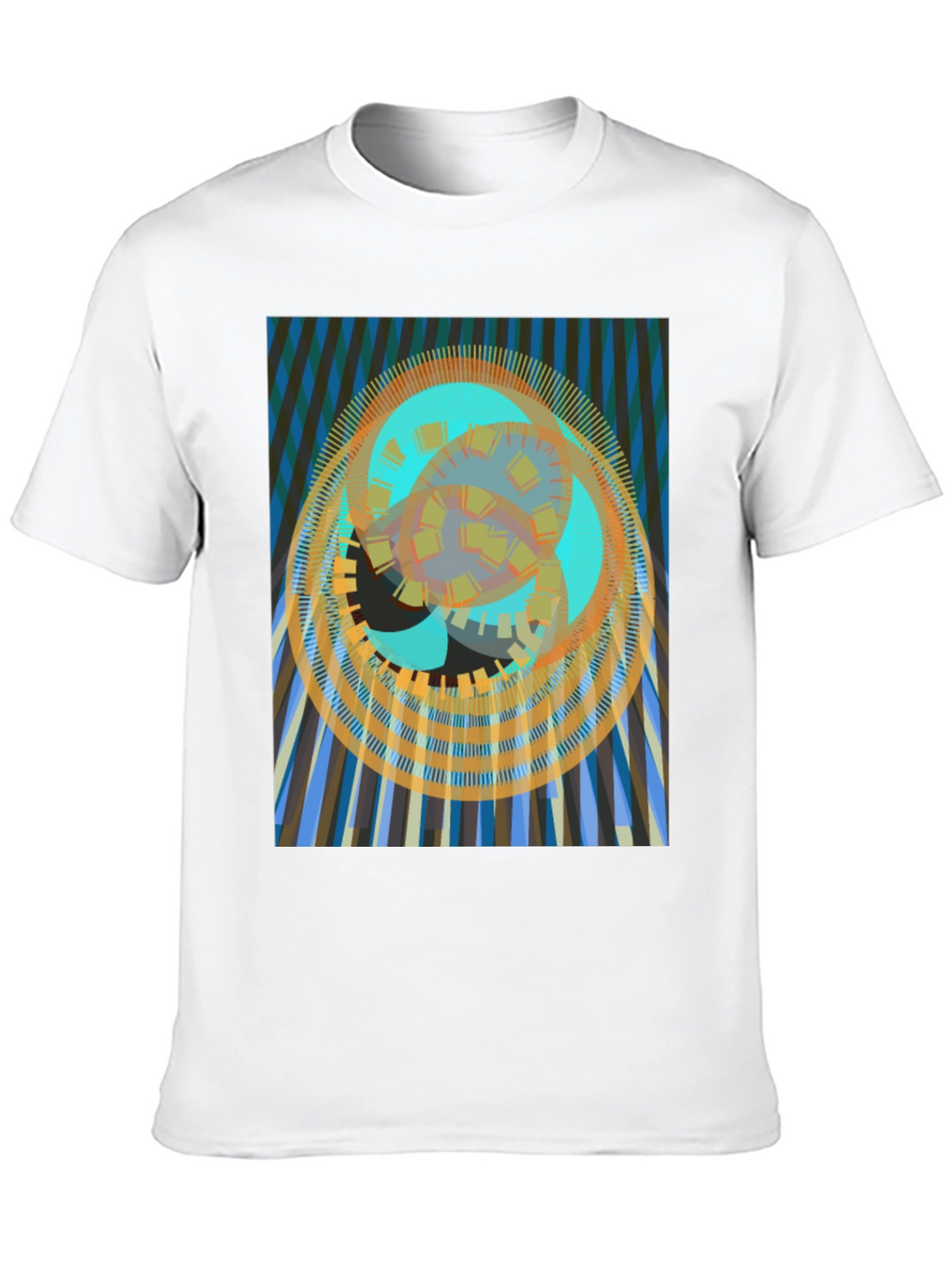 Abstract Geometric Print T-Shirt