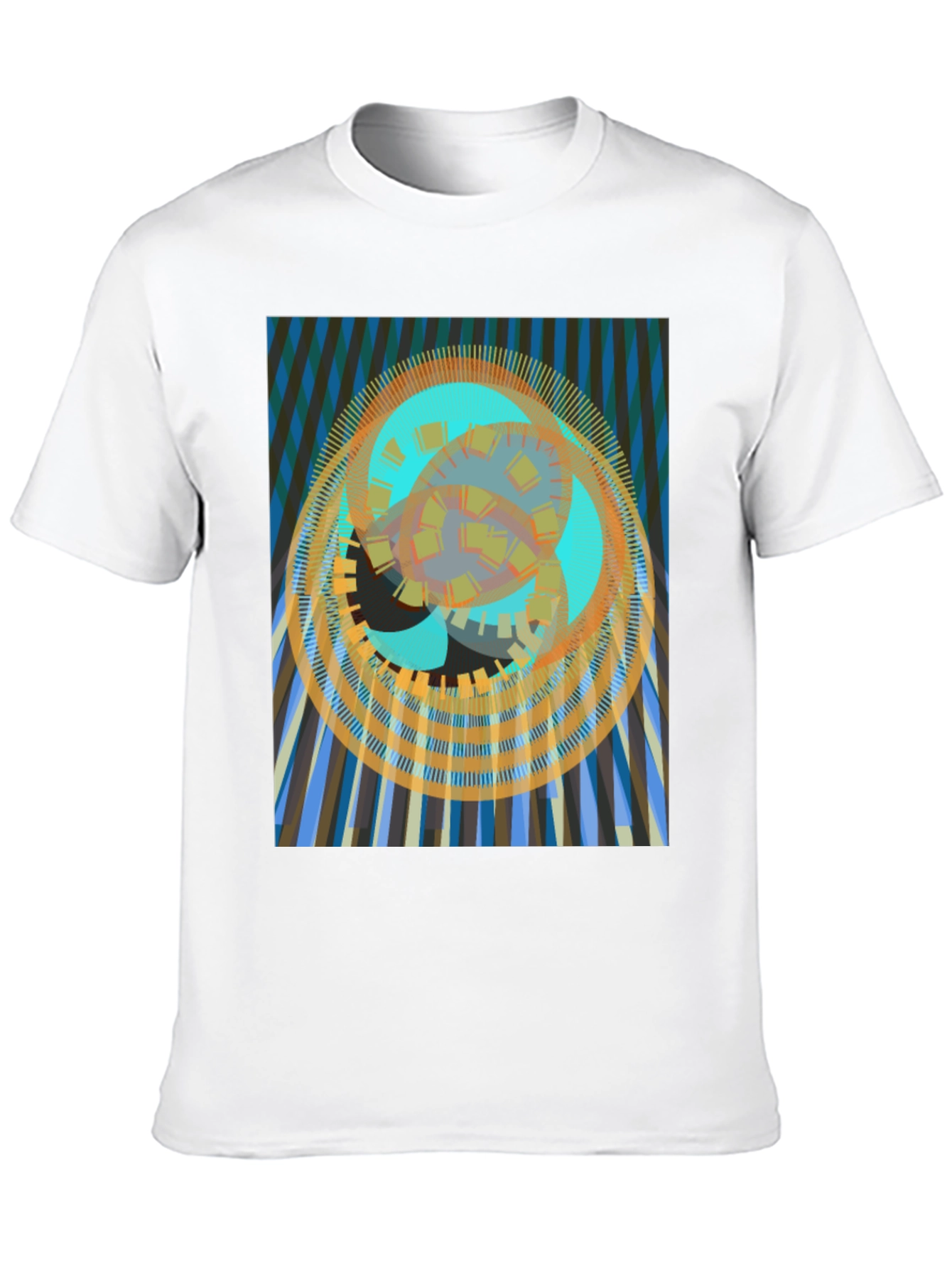 Abstract Geometric Print T-Shirt