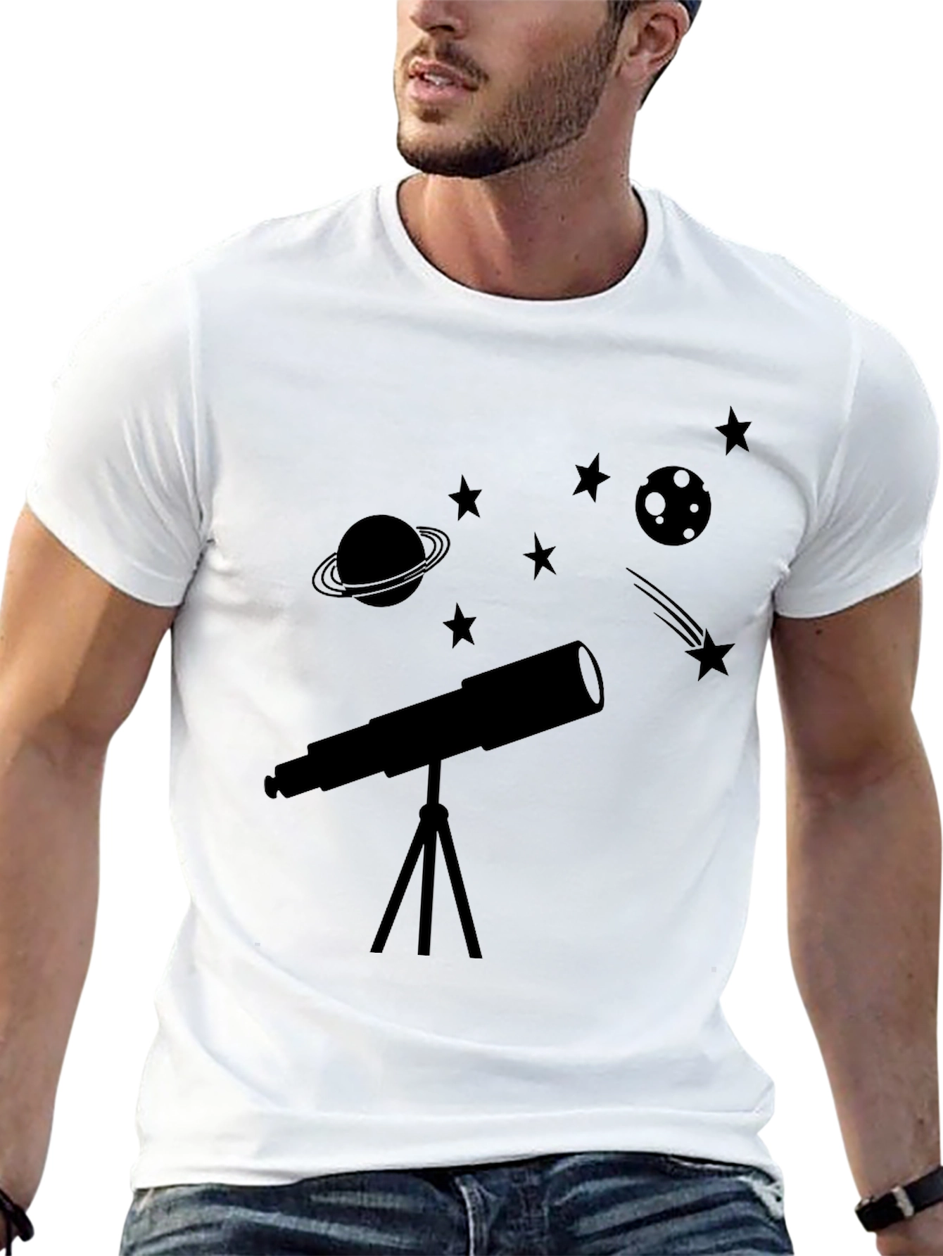 Space Explorer Tee - Telescope & Celestial Design