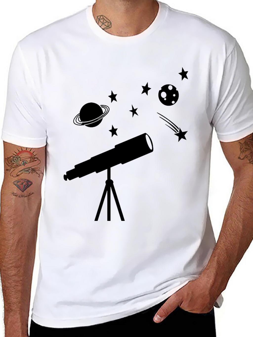Space Explorer Tee - Telescope & Celestial Design