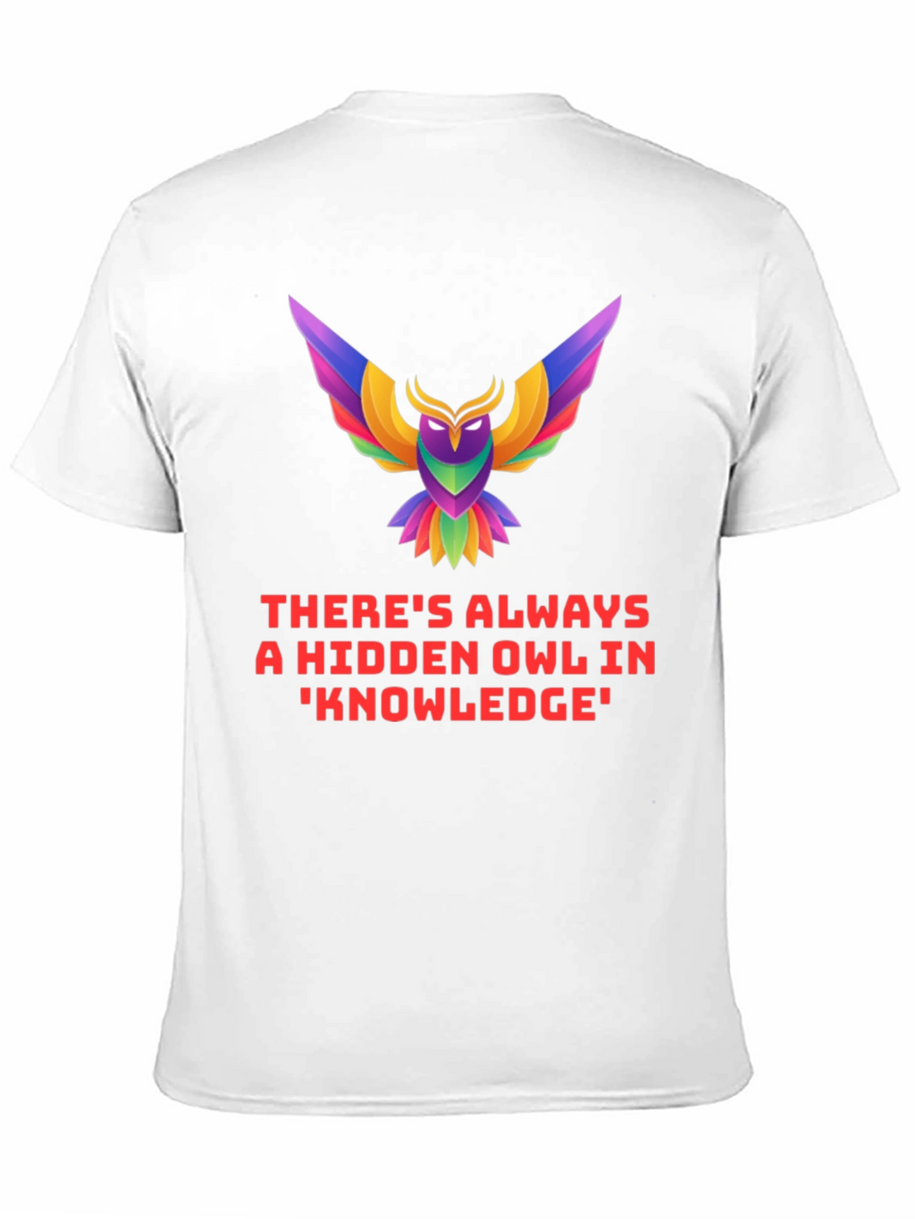 Hidden Owl Knowledge Tee - Unique Graphic T-Shirt