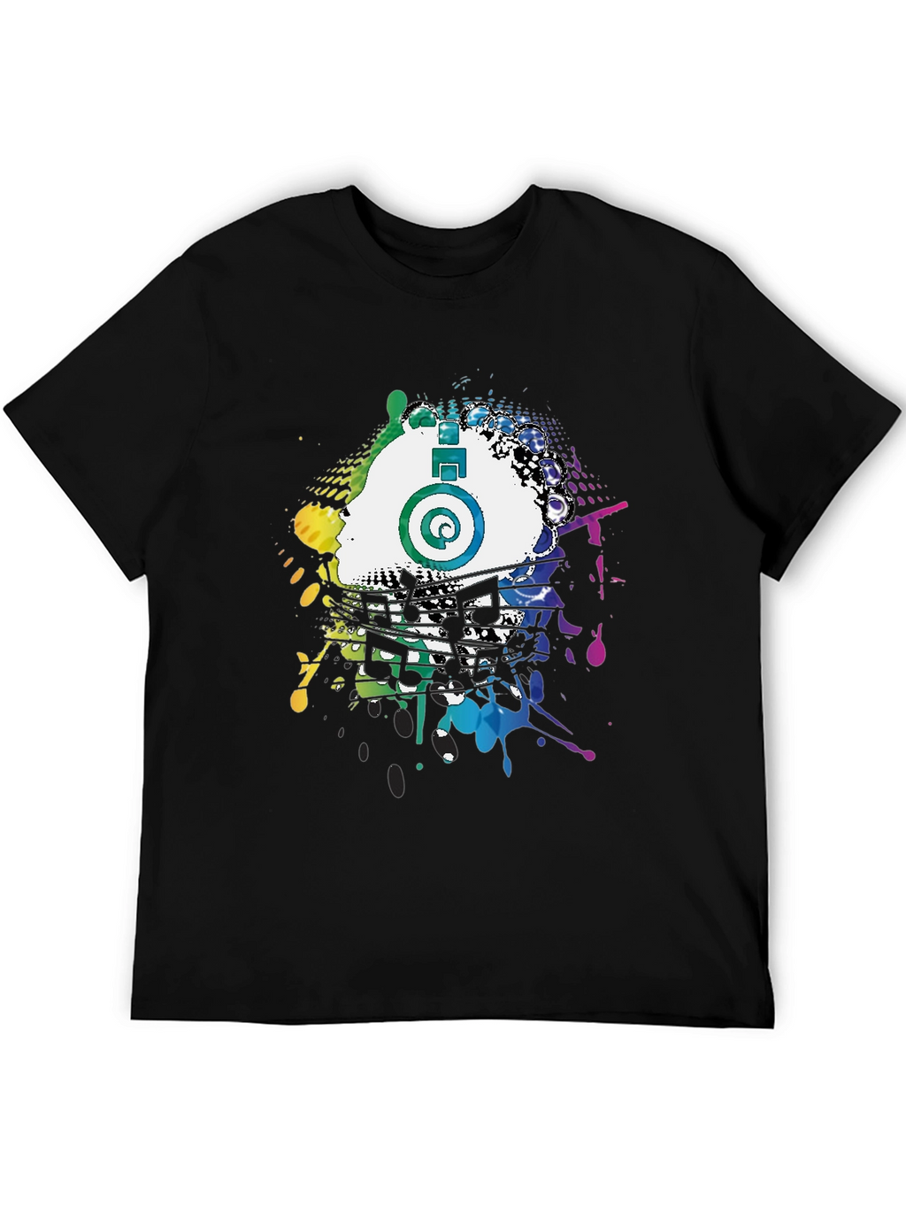 Colorful Music Splash Tee