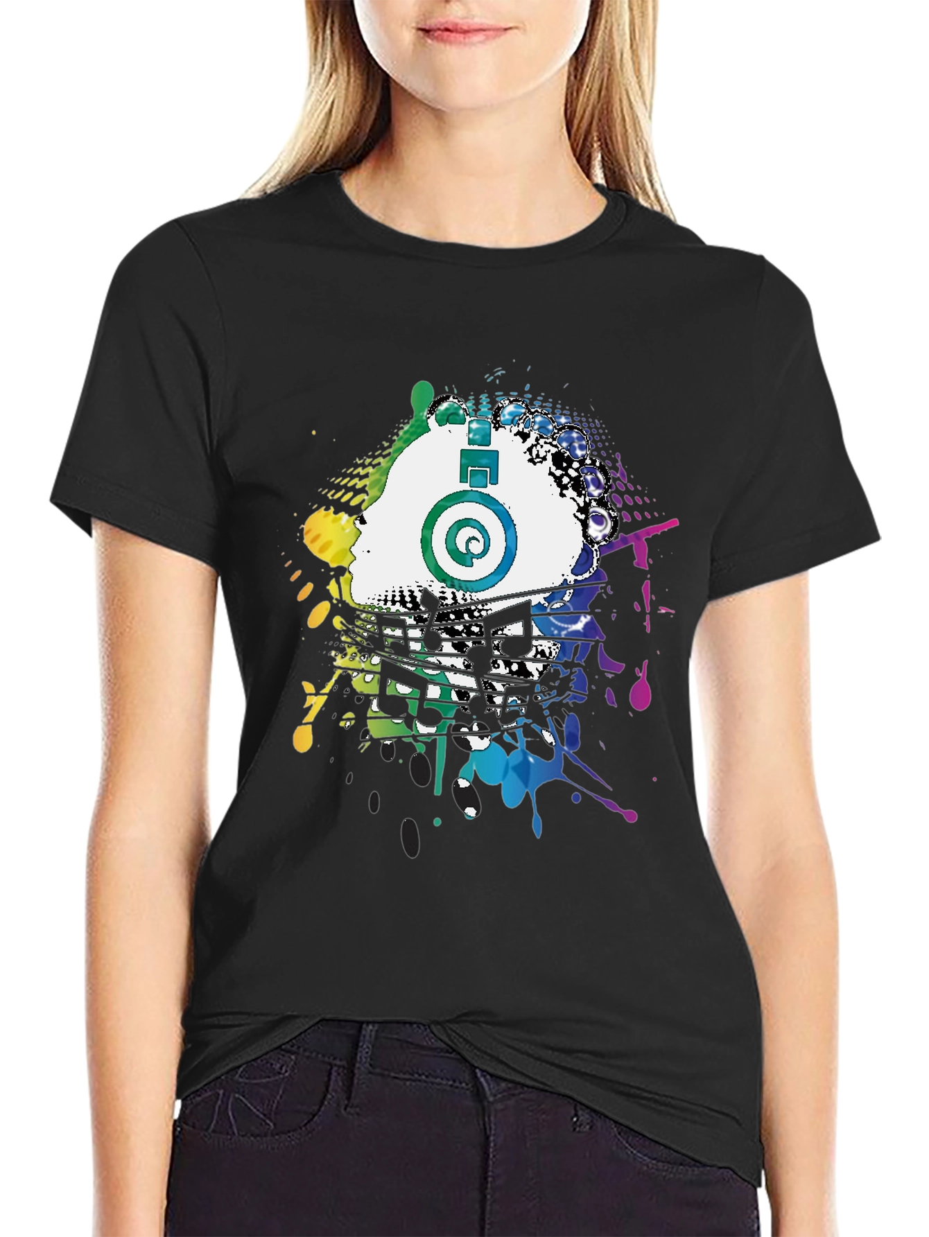 Colorful Music Splash Tee