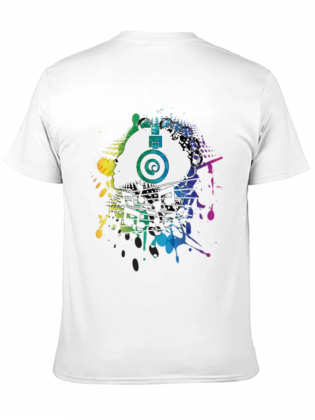 Colorful Music Splash Tee