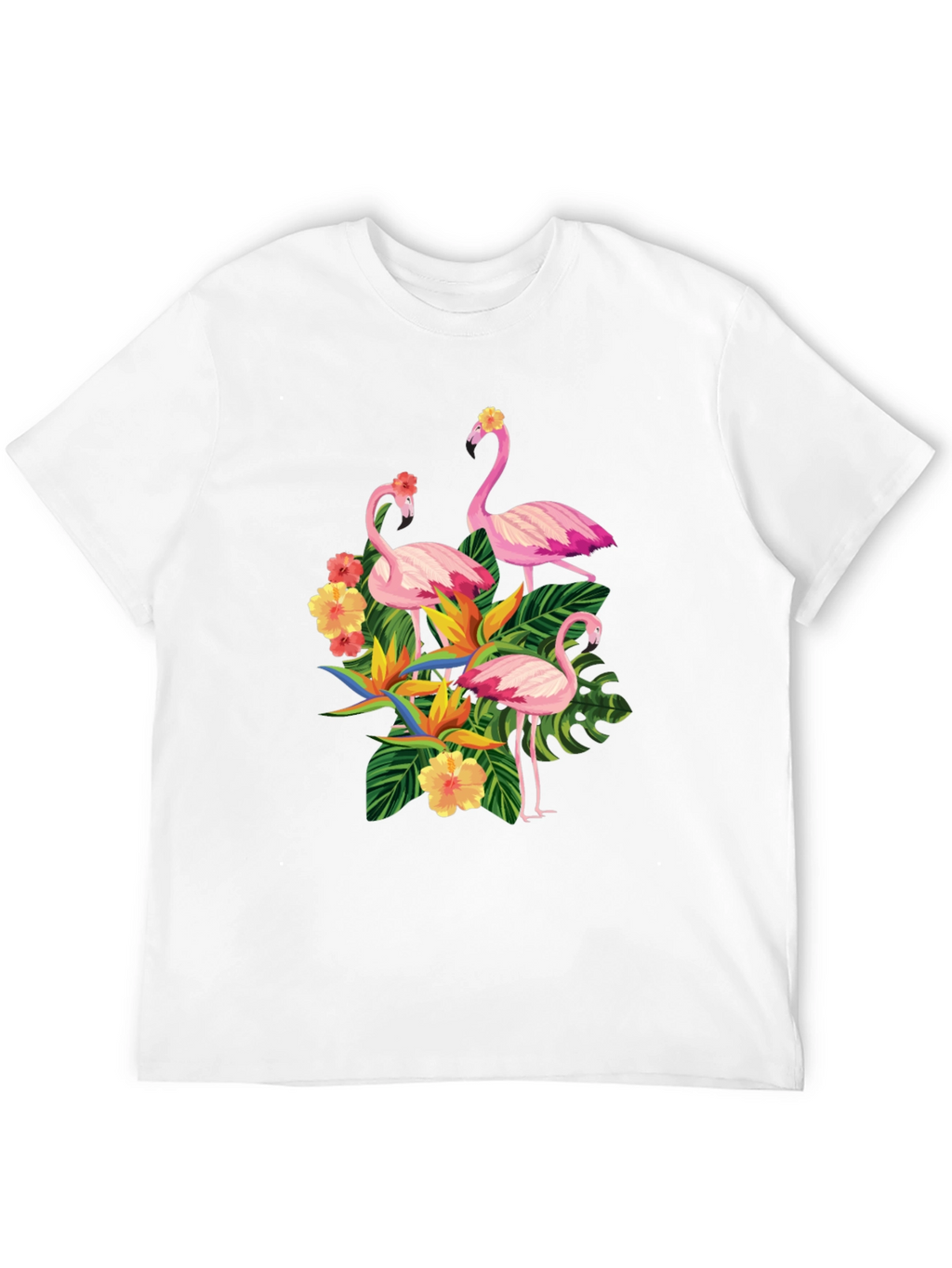 Tropical Flamingo Graphic T-Shirt