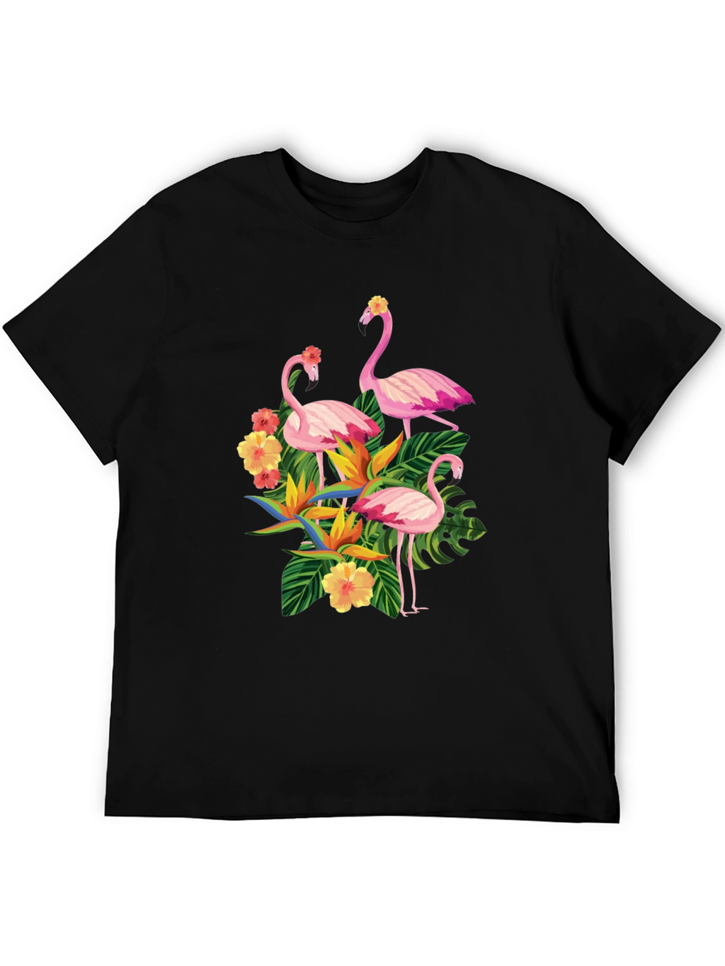 Tropical Flamingo Graphic T-Shirt