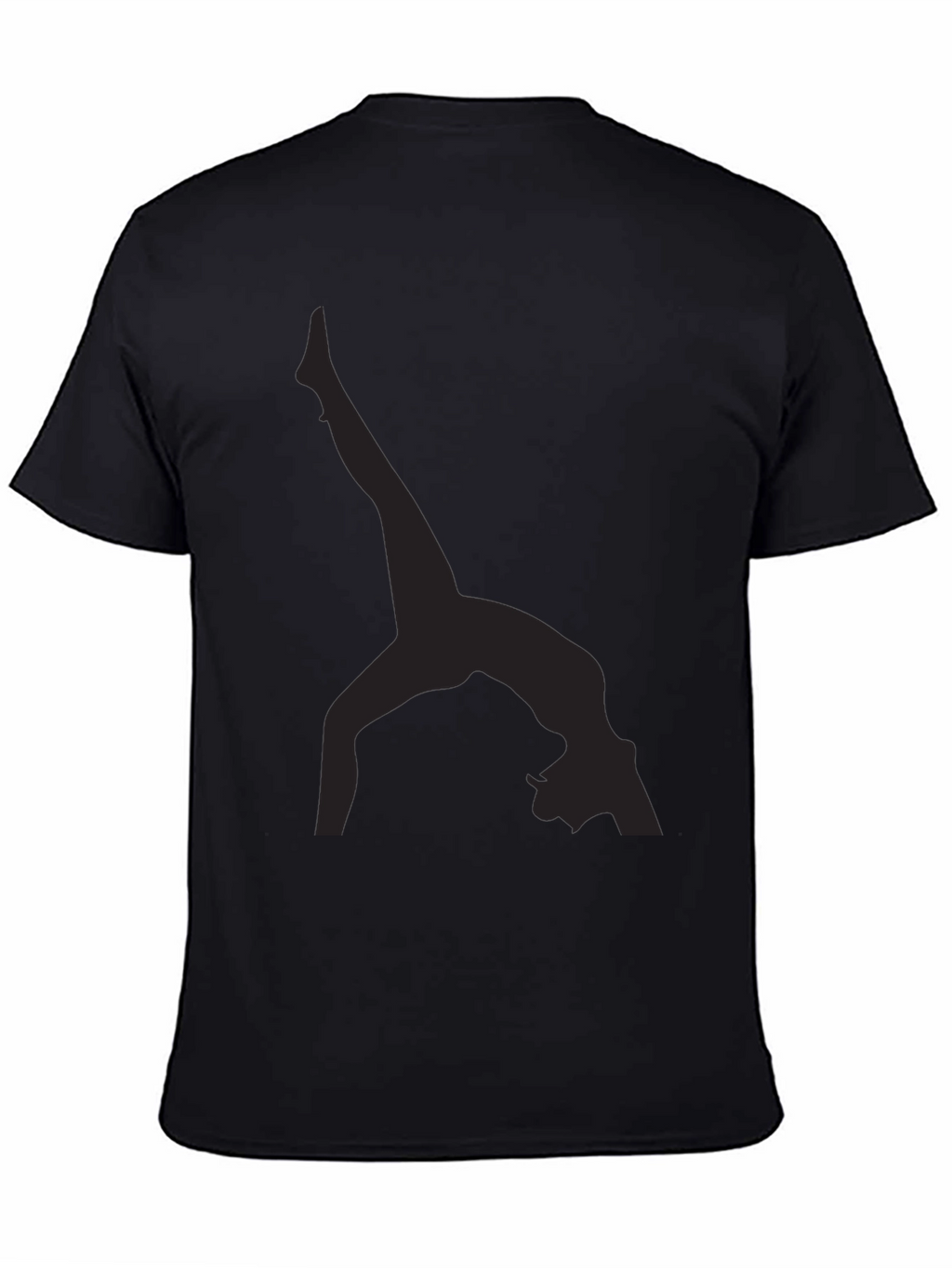 Yoga Silhouette Black T-Shirt