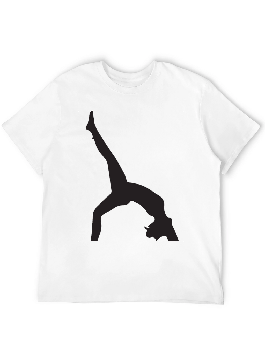 Yoga Silhouette Black T-Shirt