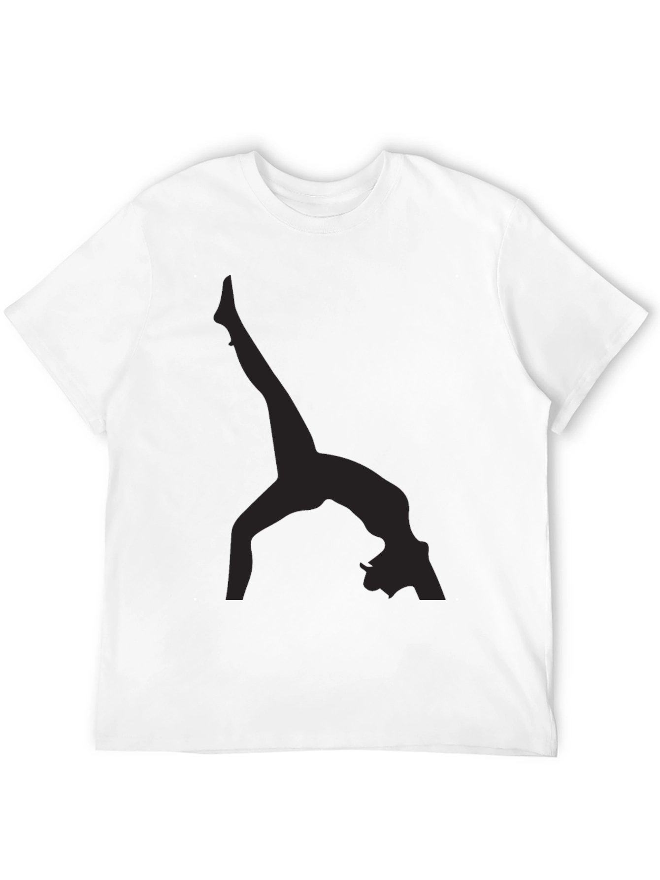 Yoga Silhouette Black T-Shirt