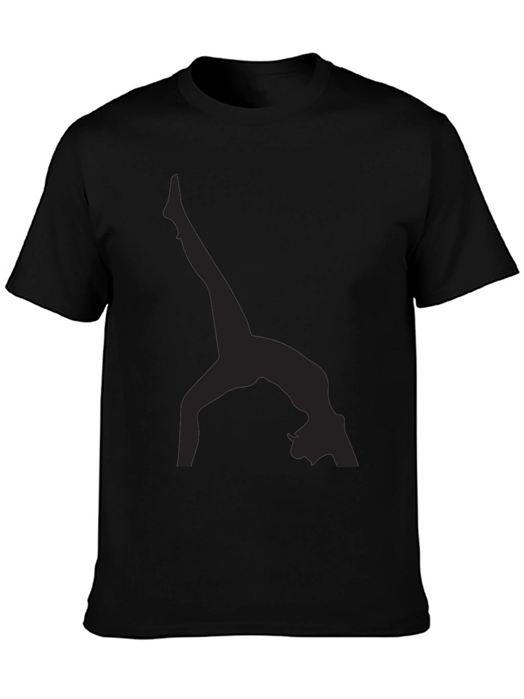 Yoga Silhouette Black T-Shirt