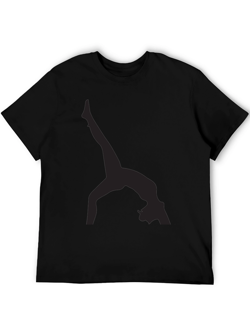 Yoga Silhouette Black T-Shirt