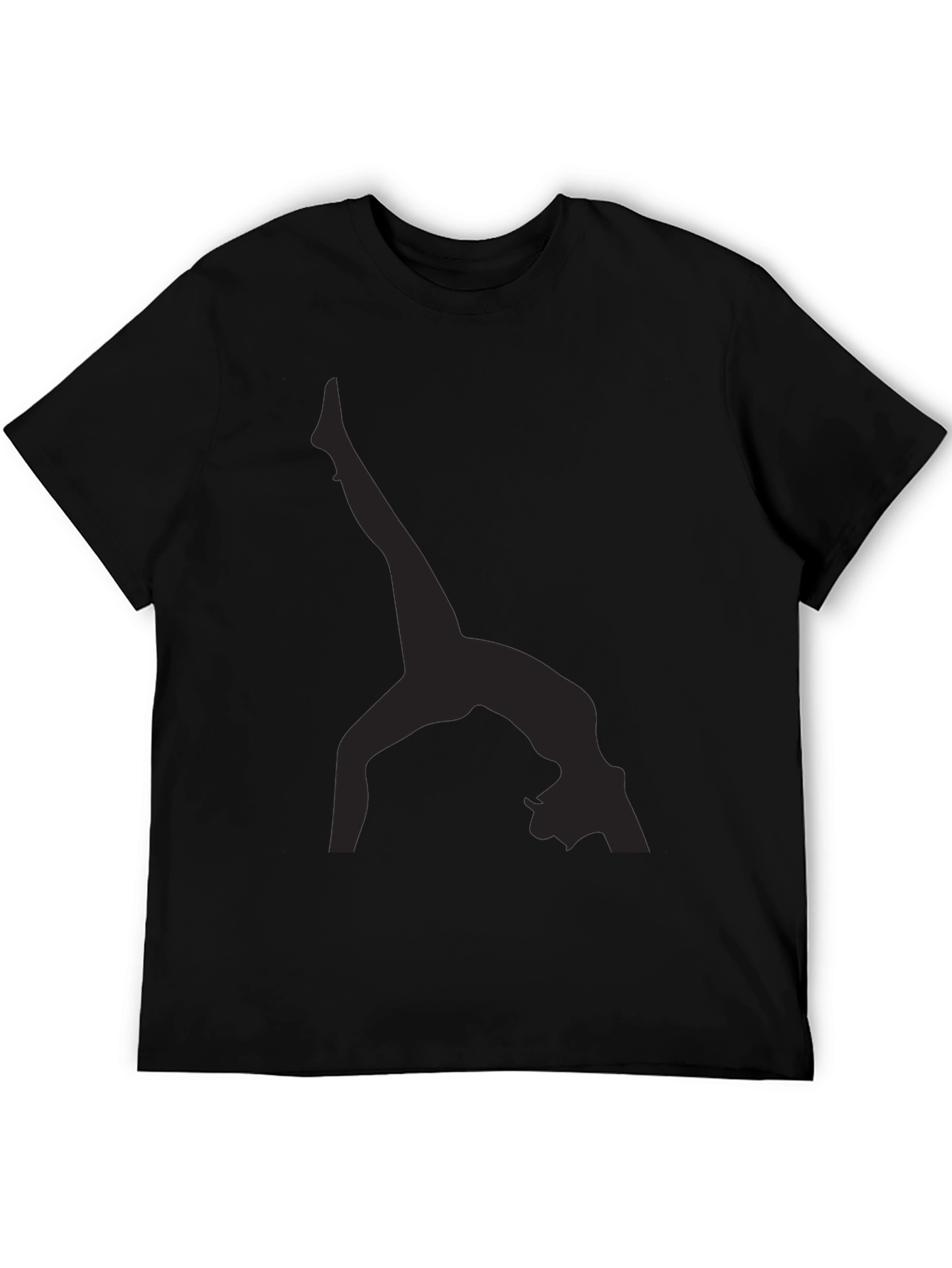 Yoga Silhouette Black T-Shirt